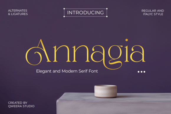 Annagia: Modern Elegant Serif for Premium Branding