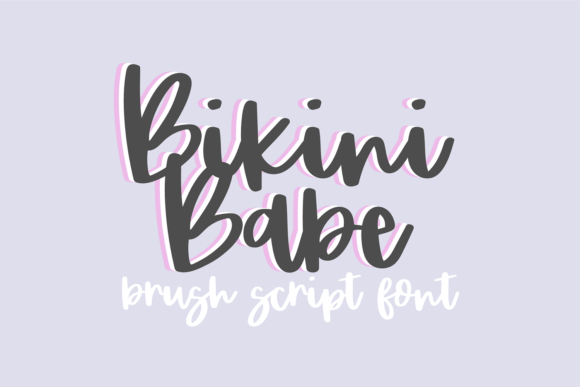 Bikini Babe: The Bouncy Brush Font for Fun Designs