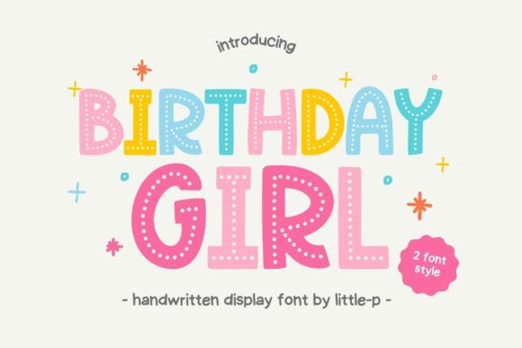 Birthday Girl: A Playful Handwritten Font for Creative Projects