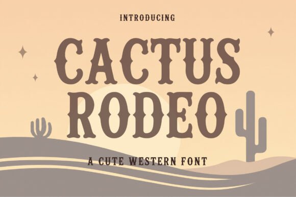 Cactus Rodeo: A Bold Western Font for Authentic Designs