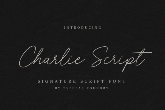 Charlie Script: A Delightful and Elegant Handwritten Typeface