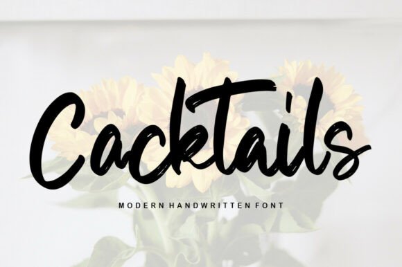 Discover the Sweet Charm of the Cocktails Handwritten Font