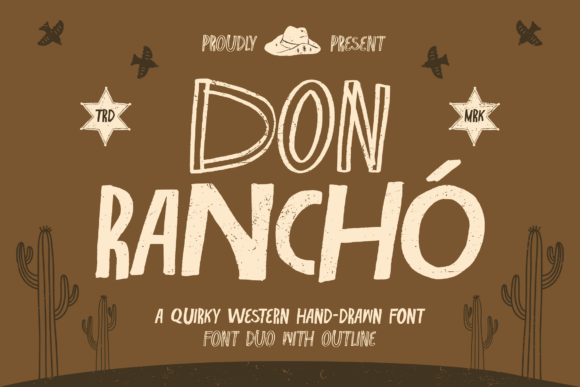 Don Rancho: A Rustic Display Font with Western Charm