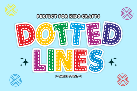 Dotted Lines: A Cheerful Font for Creative Projects