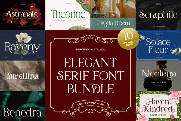 Elegant Serif Bundle: Timeless Typography for Premium Design