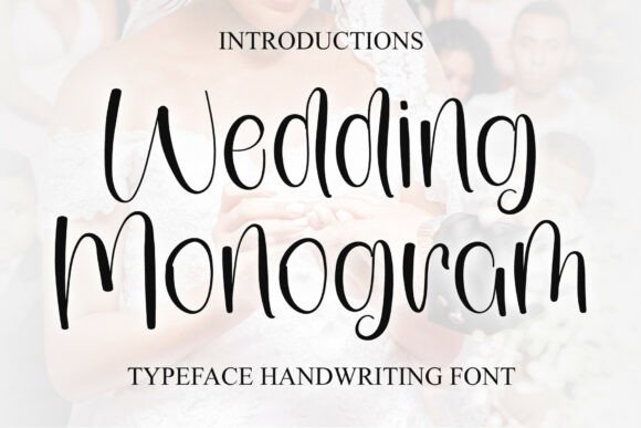 Elegant Wedding Monogram: A Stylish Script Font for Your Designs
