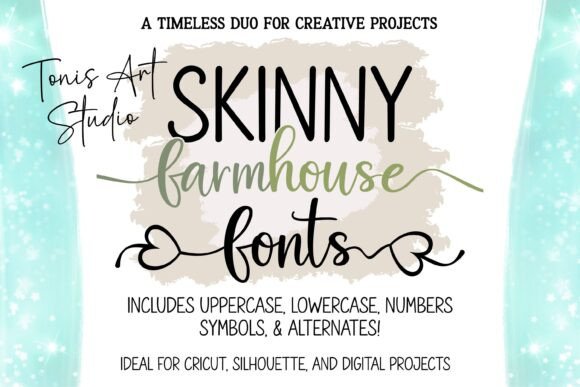 Farmhouse Script & Skinny Farmhouse: Rustic Elegance