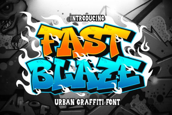 Fast Blaze: Bold Urban Graffiti Font for Edgy Designs