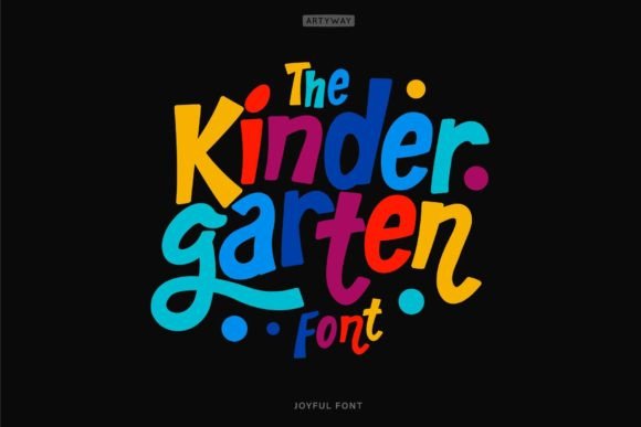 Kindergarten: A Festive Font for Joyful, Child-Centric Designs