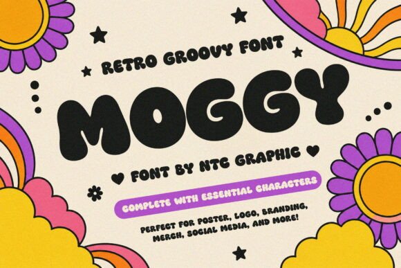 Moggy: A Groovy Display Font with Retro Charm