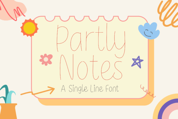 Partly Notes: A Modern Script Font for Clean Design