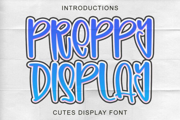 Preppy Display: A Bold Typeface for Modern Branding