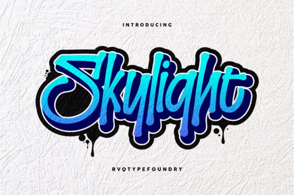 Skylight: The Edgy Graffiti Display Font for Bold Designs