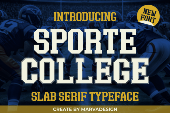Sporte College: A Bold Typeface for Classic Athletic Style