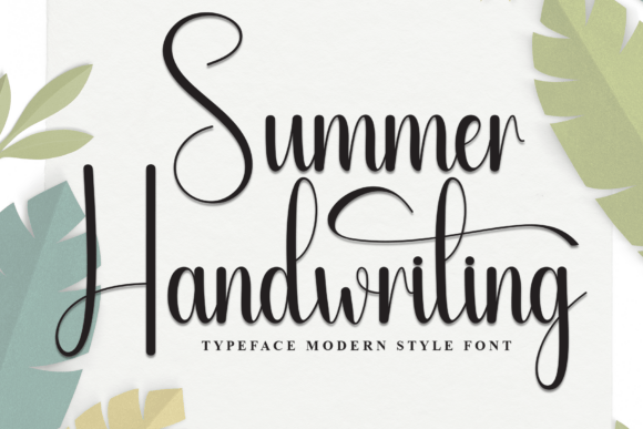 Summer Handwriting: A Sweet & Friendly Display Font
