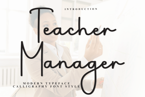 Teacher Manager: A Festive Typeface for Holiday Magic