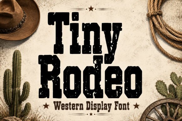 Tiny Rodeo: A Bold Western Display Font